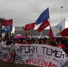Abaixo a repressão! Fora Temer, nenhum direito a menos! A luta continua!