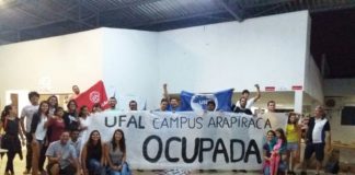 Em Arapiraca, os estudantes ocupam o Campus da UFAL