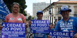 Não à privatização da CEDAE, não à política golpista!