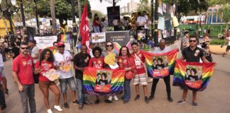 Na parada LGBT em Cuiabá, militante defende Haddad com constituinte!