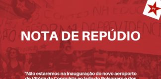 Nota de Repúdio: Inauguração do aeroporto em Vitória da Conquista – BA