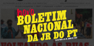 Boletim nacional da JR do PT, 26 de maio a 26 de junho de 2020