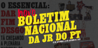 Boletim nacional da JR do PT, 10 de setembro a 10 de outubro de 2020
