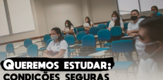 Queremos estudar: condições seguras para a volta às aulas presenciais!