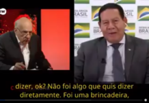Pressionado em entrevista, Mourão evidencia o autoritarismo do governo que vê uma maravilha neste cenário de desemprego!