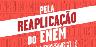 Pela reaplicação do Enem com testagem e distanciamento!