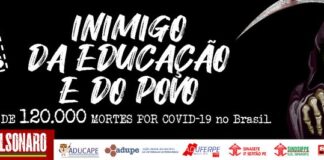 Contra perseguição de Bolsonaro à ação de dirigente sindical e associação de professores em Pernambuco!