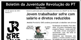Em São Paulo, JRdoPT faz boletim para discutir com jovens