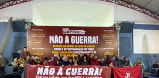 Ato-debate com militante francês aprofunda discussão sobre a guerra