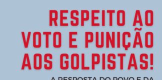 A resposta do povo e da juventude aos atos golpistas foi dada nas ruas!