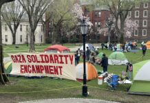 Acampamentos de estudantes em solidariedade à Palestina se espalham pelas universidades nos EUA.